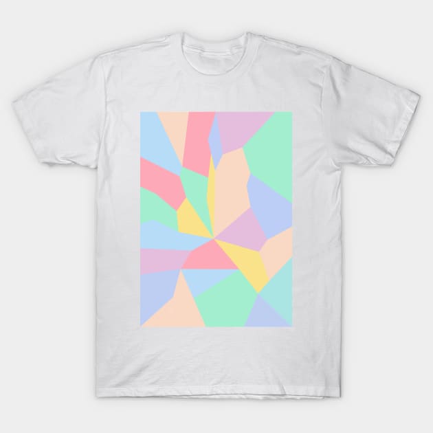 Abstract pastel color mosaic pattern T-Shirt by creative.z
